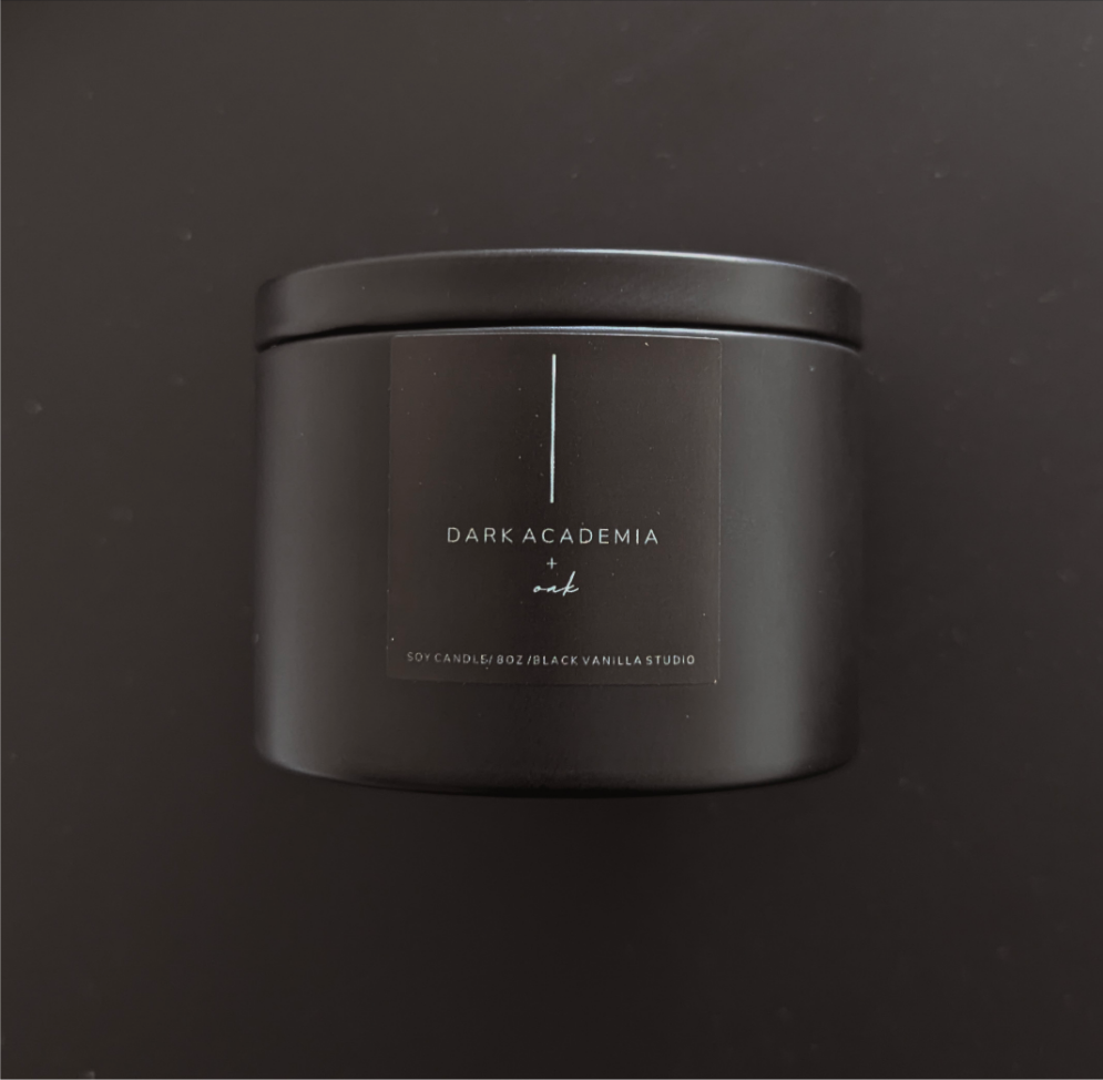 Dark Academia + Oak Candle